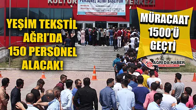 Bursa'nın Ünlü Markası Yeşim Tekstil Ağrı'da Üretim İçin Personel Alımına Başladı