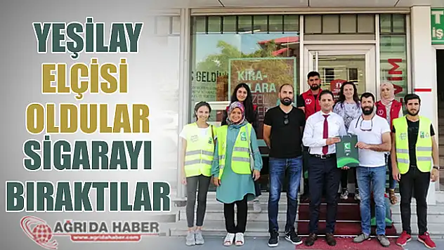 Ağrı Esnafı Yeşilay Elçisi Oldu, Sigara Bırakıldı!