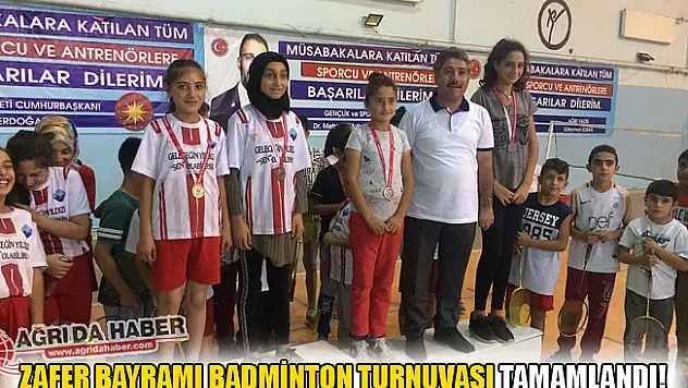 Zafer Bayramı Badminton Turnuvası Tamamlandı