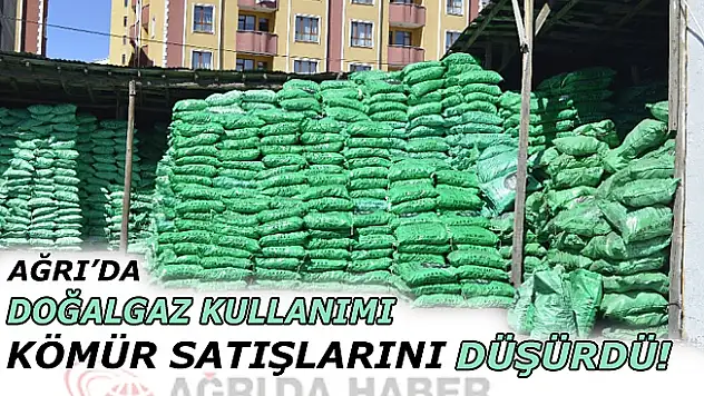 Ağrı'da Doğalgaz Kullanımın Artması Kömür Satışlarını Düşürdü!