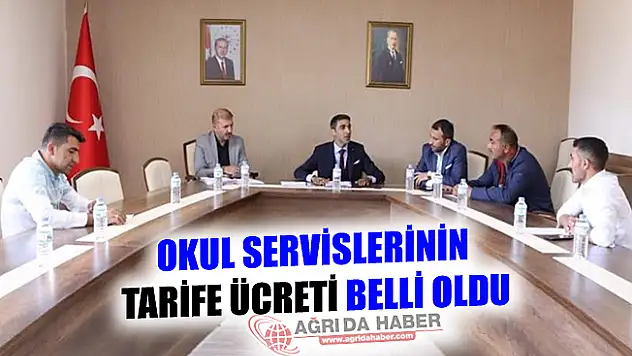 Ağrı Öğrenci Servislerinin Yeni Tarife Ücretleri belli Oldu!