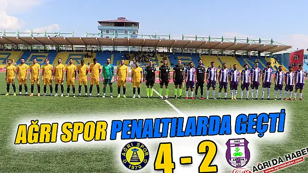 Ağrı Spor Hopa Spor'u Penaltı Atışlarıyla Geçti!