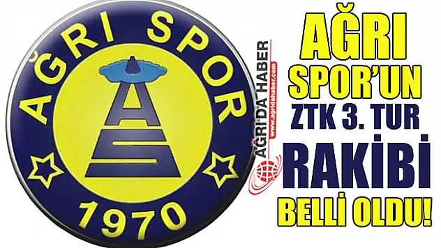 Ağrı Spor'un ZTK 3. Tur Rakibi Belli Oldu!