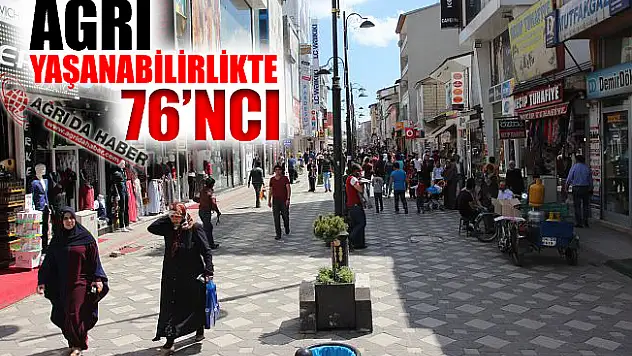 Ağrı Yaşanabilirlikte 76'ncı Sırada!