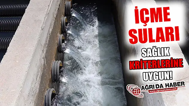 Ağrı İçme Suyu Sağlık Kriterlerine Uygun!