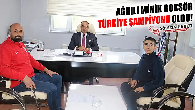 Ağrılı Minik Boksör Türkiye Şampiyonu Oldu!