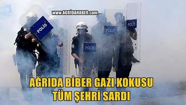 Ağrı Merkezde Şehri Saran  Biber Gazı Panik yarattı