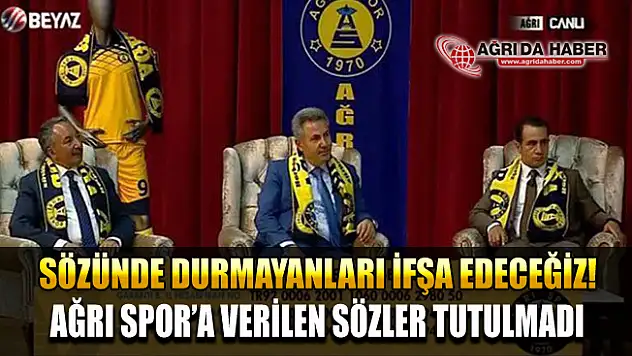 Beyaz Tv'de Ağrı Spor'a verilen Destek Sözleri Yerine Getirilmedi