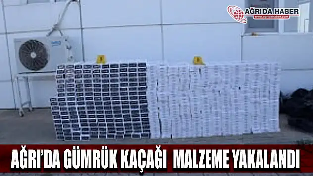 Ağrı Emniyet Müdürlüğü Gümrük Kaçağına Geçit Vermiyor