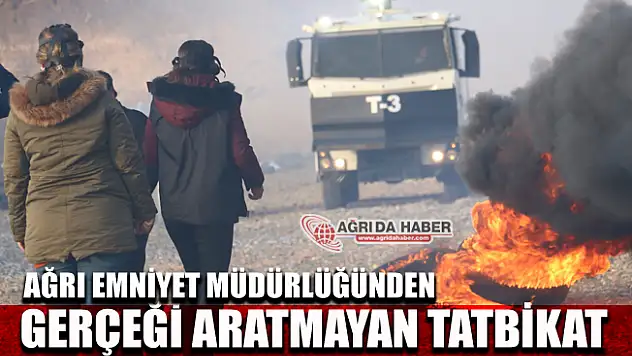 Ağrı Emniyet Müdürlüğünden Olaylara Müdahale Tatbikatı