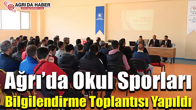 Ağrı'da Okul Sporları Bilgilendirme Toplantısı Yapıldı