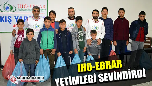 IHO EBRAR Ağrı'daki Yetimlerin Yüzünü Güldürdü