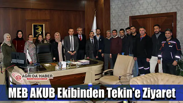 MEB AKUB ekibinden Faruk Tekin'e ziyaret