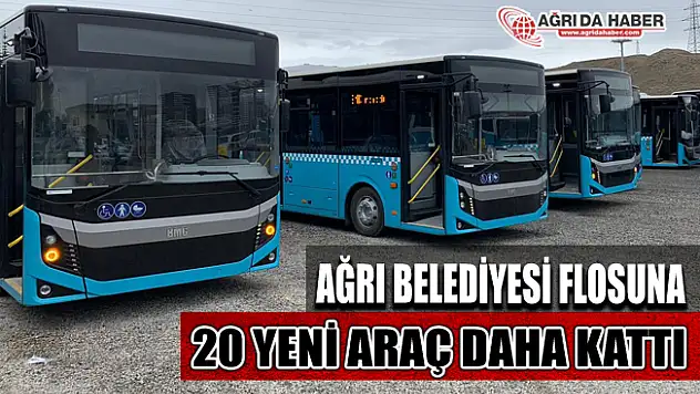 Ağrı Belediyesi Yeni Yıla girerken 20 Otobüs Daha Aldı