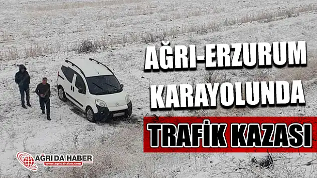 Ağrı-Erzurum Karayolu'nda Kar Yağışı! Onlarca Araç Kaza Yaptı