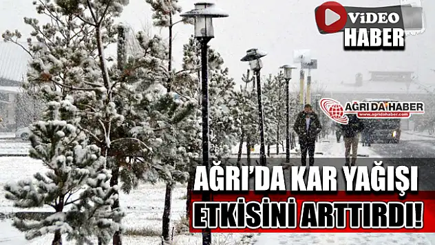 Ağrı Kar Yağışı Etkisini Arttırdı!