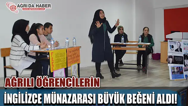 ​Ağrı Türk Telekom Sosyal Bilimler Lisesinde İngilizce Münazara