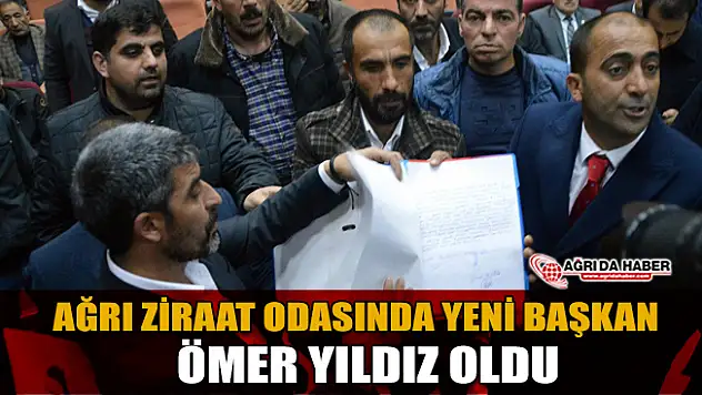 Ağrı Ziraat Odası seçimleri Ömer YILDIZ Kazandı