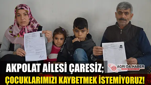 Ağrılı Akpolat Ailesi, Talesemi Hastası 3 Çocukları için Yardım Bekliyor