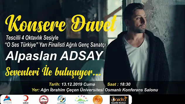 Alpaslan Adsay Ağrı'da Sevenleriyle Buluşuyor
