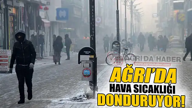 Ağrı'da Dondurucu Soğuk Devam Ediyor!