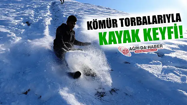 Kömür Torbalarıyla Kayak Keyfi!