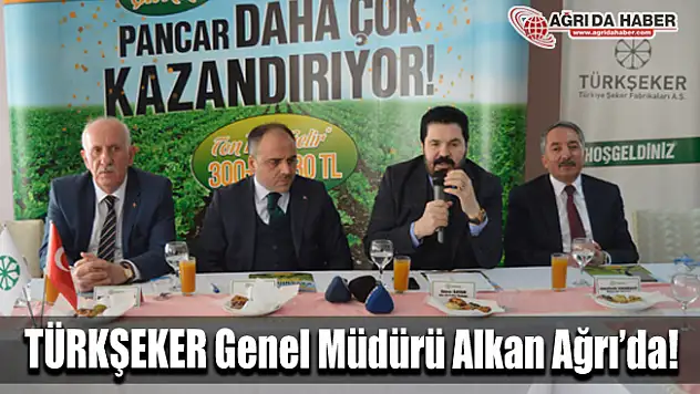 TÜRKŞEKER Genel Müdürü Mücahit Alkan Ağrı Şeker Fabrikası'nı ziyaret etti