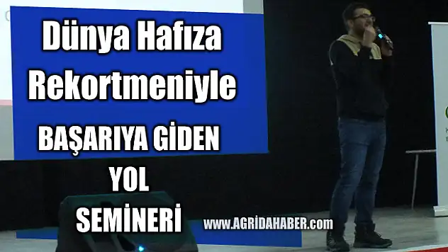 Ağrı Hayrettin Atmaca Kız AİHL'de Başarıya Giden Yol Semineri Gerçekleştirildi