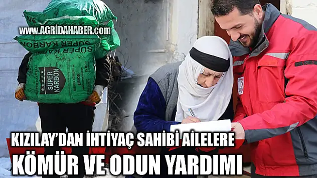 Türk Kızılay, Ağrı'da ihtiyaç sahibi Ailelere kömür ve odun yardımı yaptı