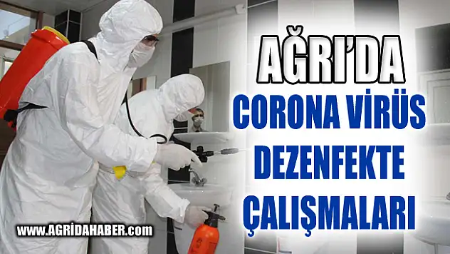 Ağrı'da 517 Okulda Corona Virüs Dezenfektesi Yapıldı