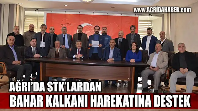 Ağrı'da STK'lardan Bahar Kalkanına Destek