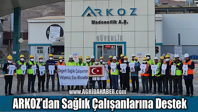 Arkoz Ağrı Çimento Fabrikasından Sağlık Çalışanlarına Destek