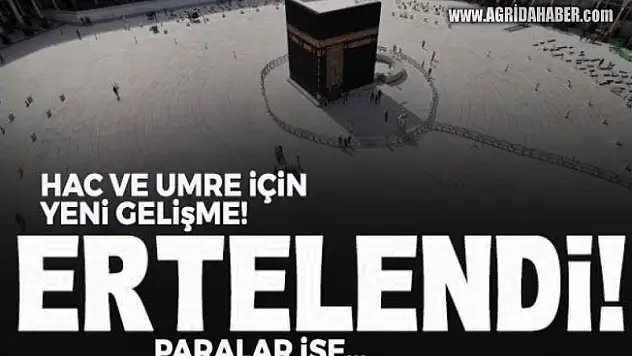 Diyanet'ten Açıklama Hac işlemleri ikinci bir duyuruya kadar ertelendi