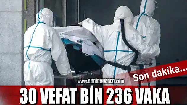 Son dakika Koronavirüs açıklaması! 30 vefat Bin 236 vaka