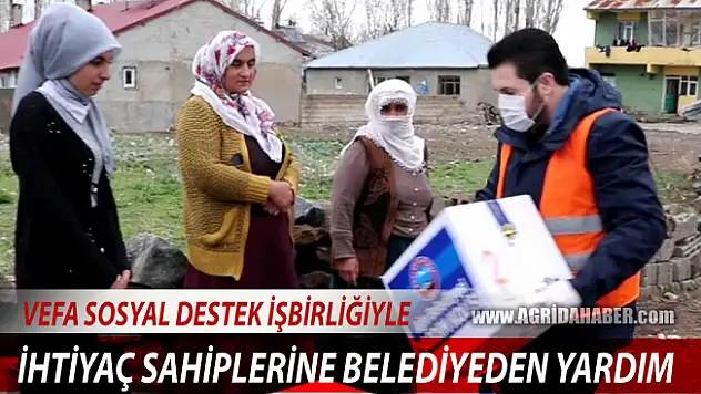 Ağrı Belediyesi ihtiyaç sahiplerine yardıma devam ediyor