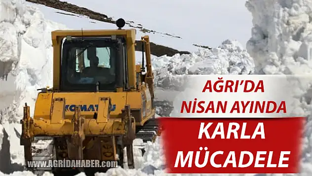 Ağrı'da Nisan Ayı Kar Temizleme Çalışmaları