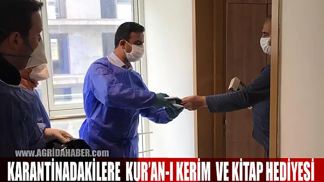 Ağrı Müftülüğü Karantinada kalanlara Kur'an-ı Kerim ve Kitap dağıttı