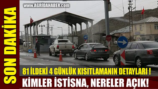 81 İlde Sokağa Çıkma Yasağının Tüm Detayları! Kimler İstisna nereler açık!