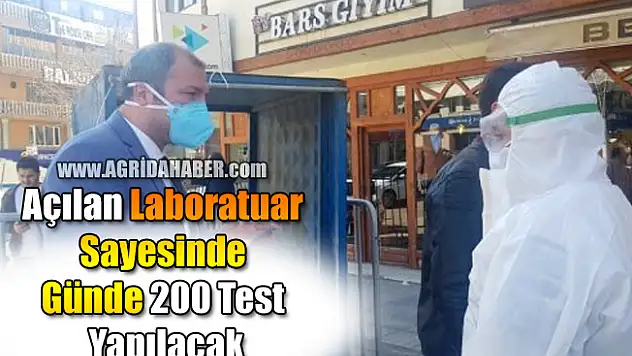 Açılan Laboratuar Sayesinde Günde 200 Test Yapılacak