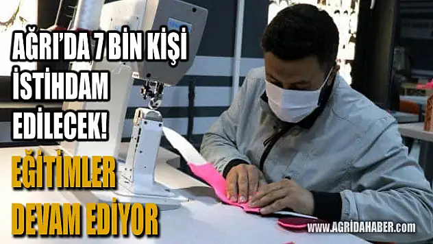Ağrı Ayakkabıcılar Sitesinde Çalışacak İşçiler İş Başı Eğitimi Alıyor