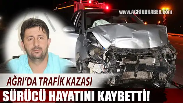 Ağrı'da Trafik Kazası! Sürücü Adem Bayazıtlı Hayatını Kaybetti