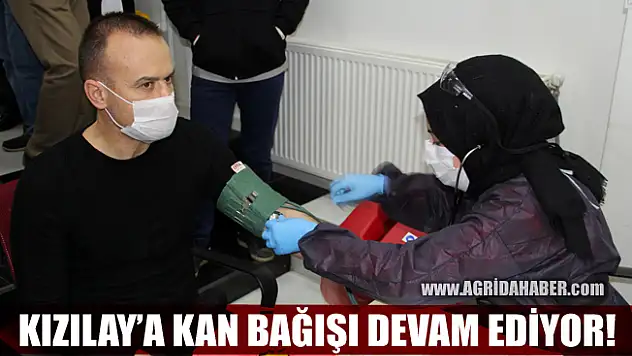 Ağrı İl Milli Eğitim Müdürü Mehmet Faruk Tekin'den Kızılay'a kan bağışı