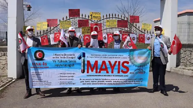 Hak-İş Ağrı'da İşçi Bayramını kutladı