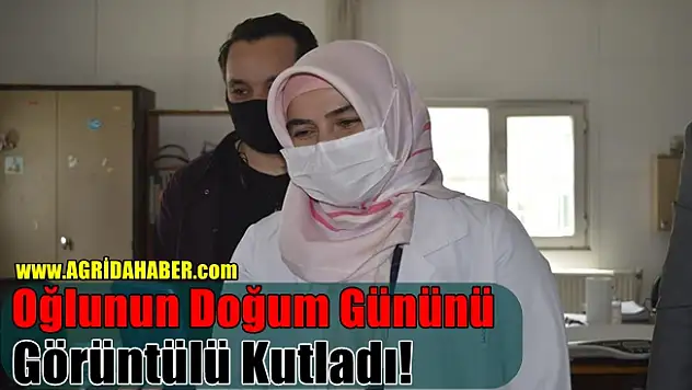 Oğlunun Doğum Gününü Görüntülü Kutladı