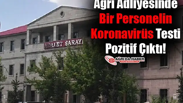 Ağrı Adliyesinde Bir Personelin Koronavirüs Testi Pozitif Çıktı!