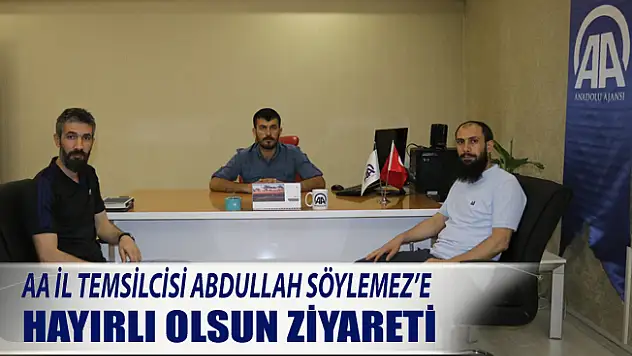 Ağrı'da Haber Ailesinden AA Ağrı Temsilcisi Söylemez'e Ziyaret