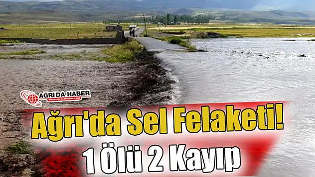 Ağrı'da sel felaketi! 1 Ölü 2 Kayıp