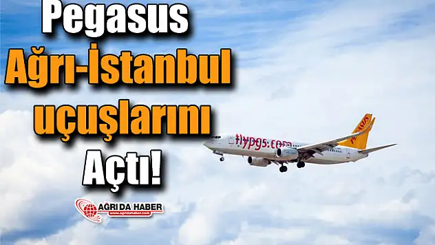 Pegasus Ağrı-İstanbul uçuşlarını Açtı!