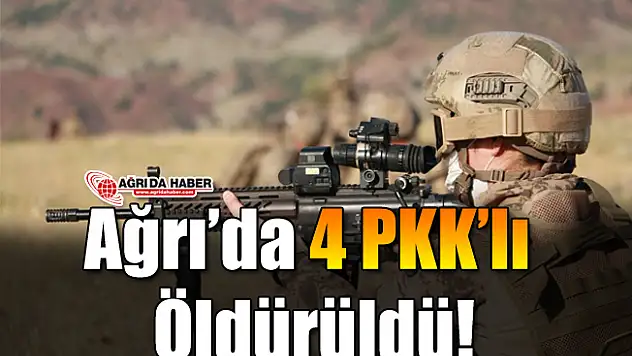 Ağrı'da 4 PKK'lı Daha öldürüldü