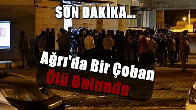 Ağrı'da Bir Çoban Ölü Olarak Bulundu